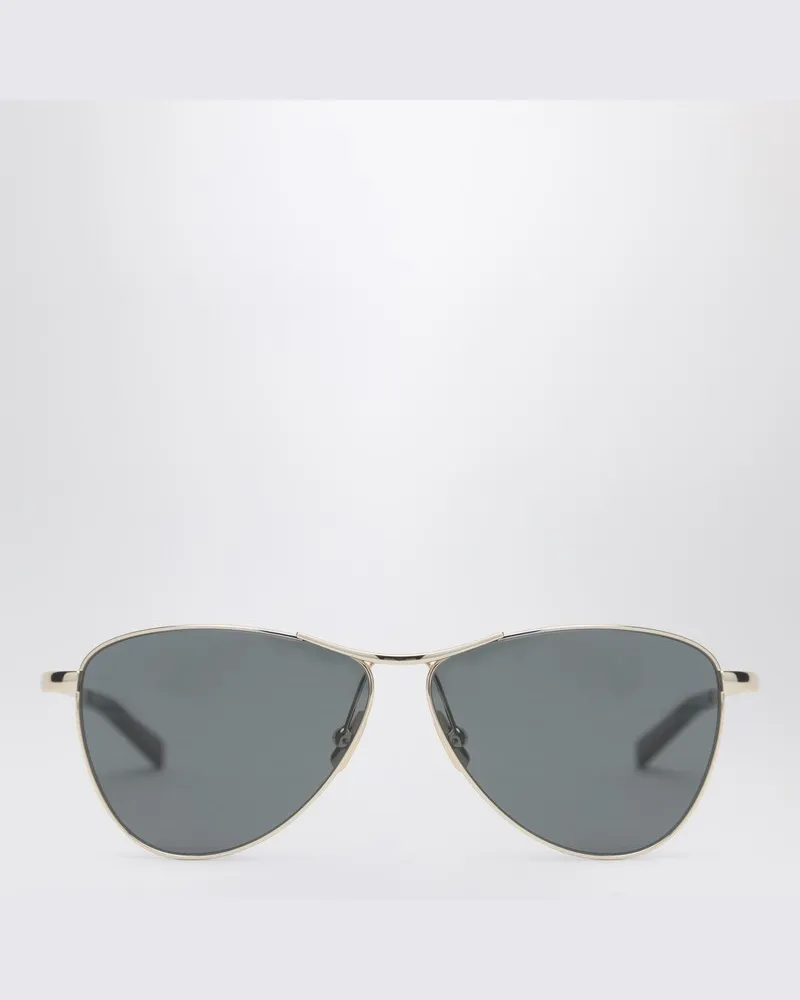 Saint Laurent SL 831 gold/schwarze Sonnenbrille Metallisch