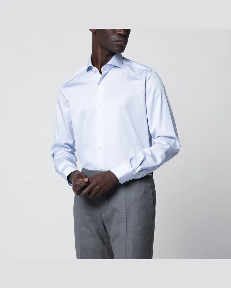 XACUS Travel Tailor Fit Hemd in Hellblau Light