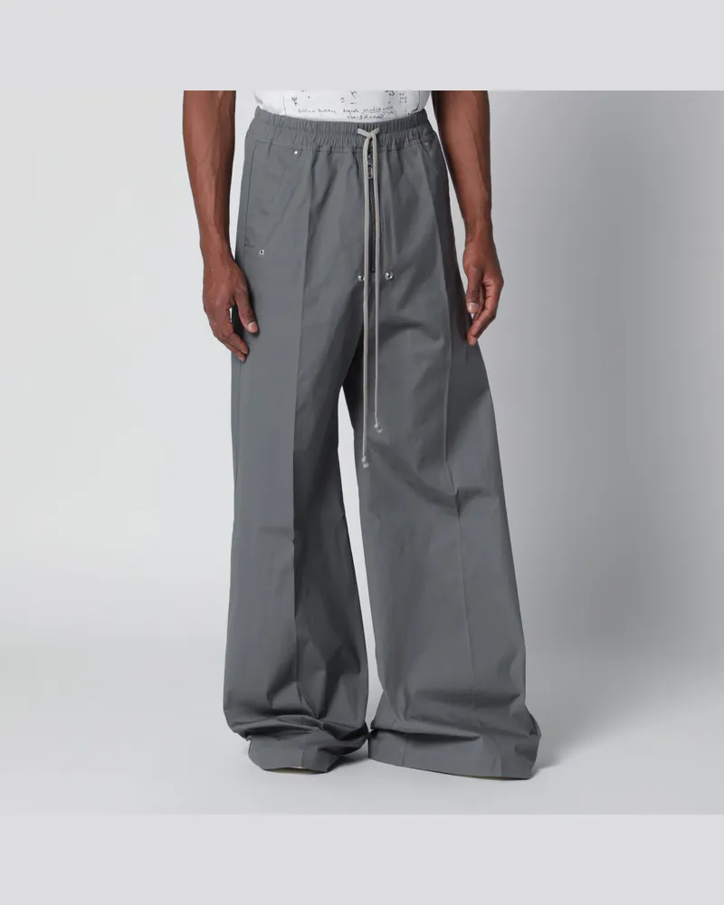 Rick Owens Wide Bela Hose aus grauer Baumwolle Grey
