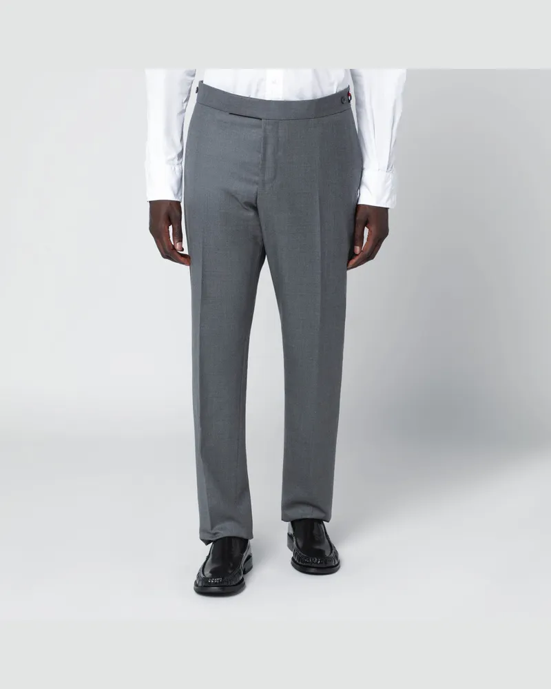 Thom Browne Graue Hose aus Wolle 
