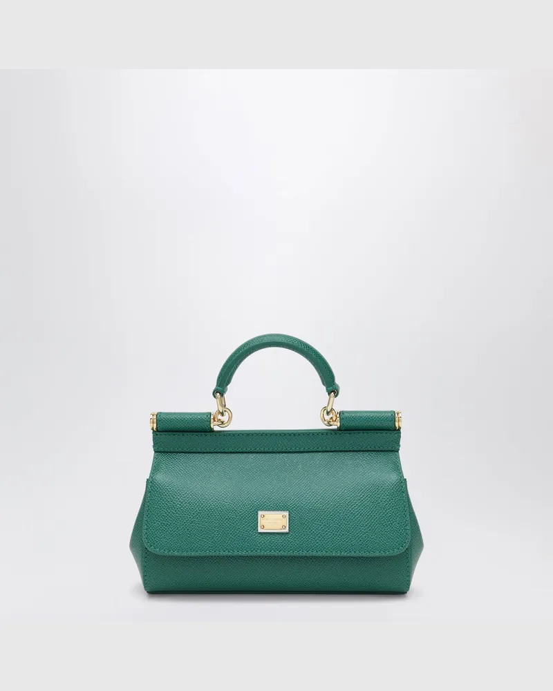 Dolce & Gabbana Kleine Sicily Handtasche in Smaragdgrün Green