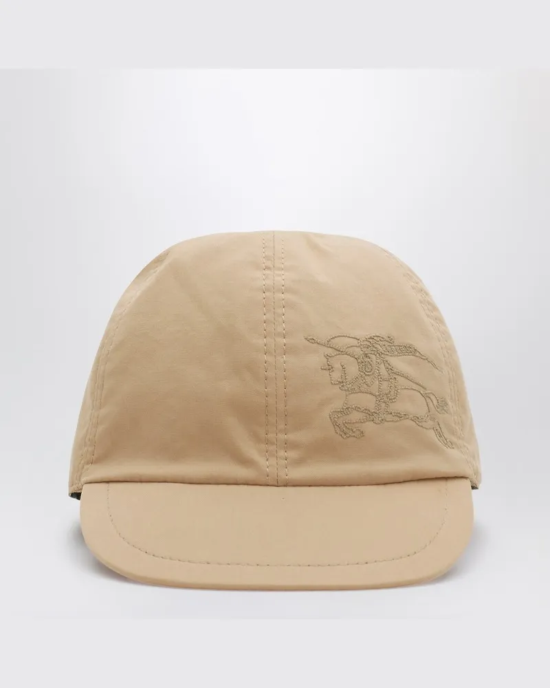 Burberry Wendebare beige Baseballkappe mit Karomuster Beige