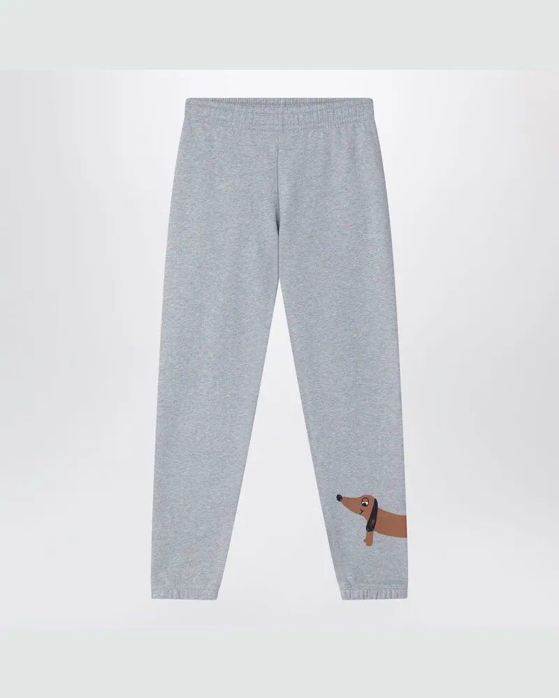 Mini Rodini Graue Jogginghose aus Bio-Baumwolle 