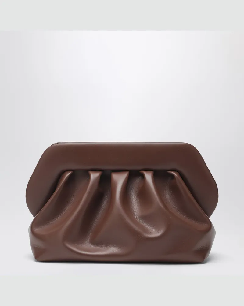 THEMOIRÈ Tia Clutch in Braun Brown