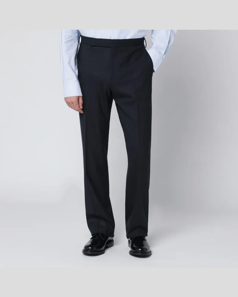 LARDINI Blaue Hose aus Wollmix Blau