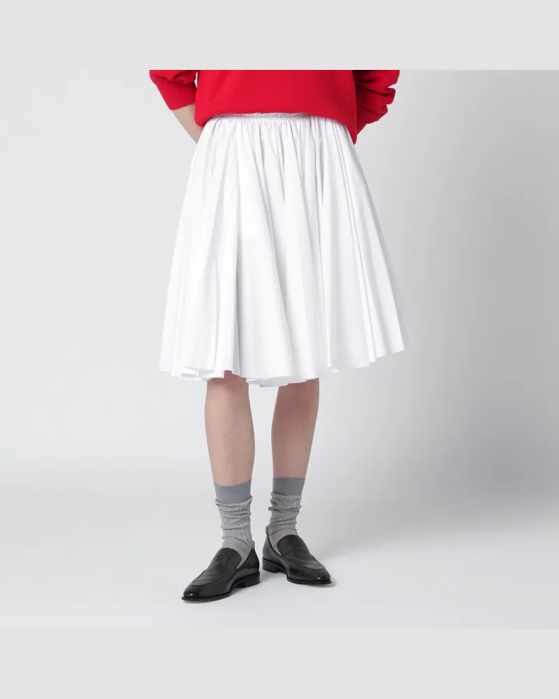 AMI Paris Weißer Baumwollrock White