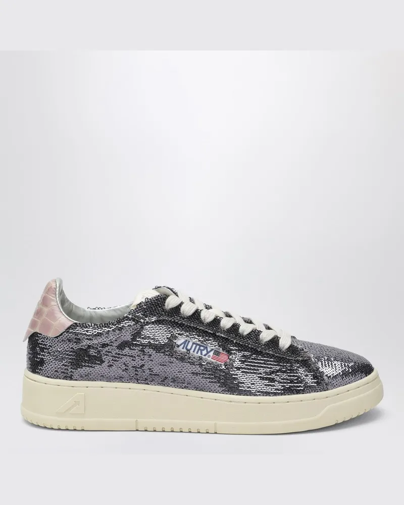 AUTRY Sneaker Dallas Glänzend mit grauen Pailletten Mehrfarbig