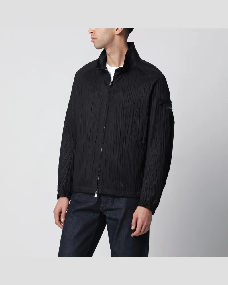 TATRAS Schwarze Leros Jacke aus Baumwoll-Twill Black