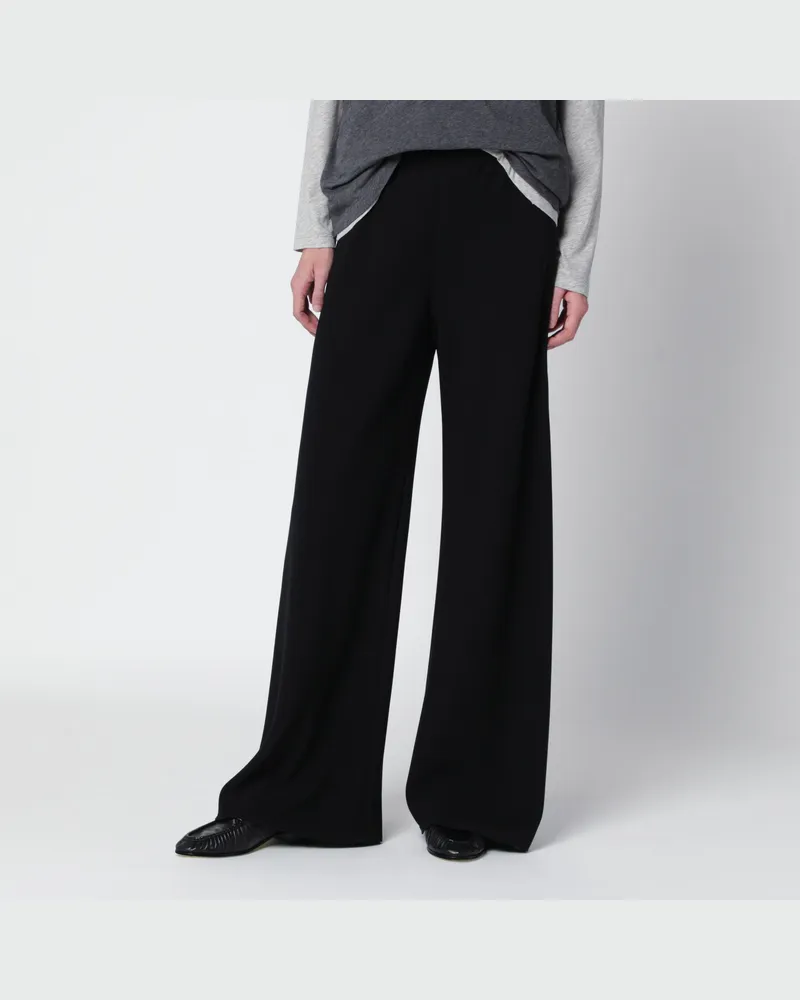 The Row Schwarze Gala Hose aus Triacetat Black