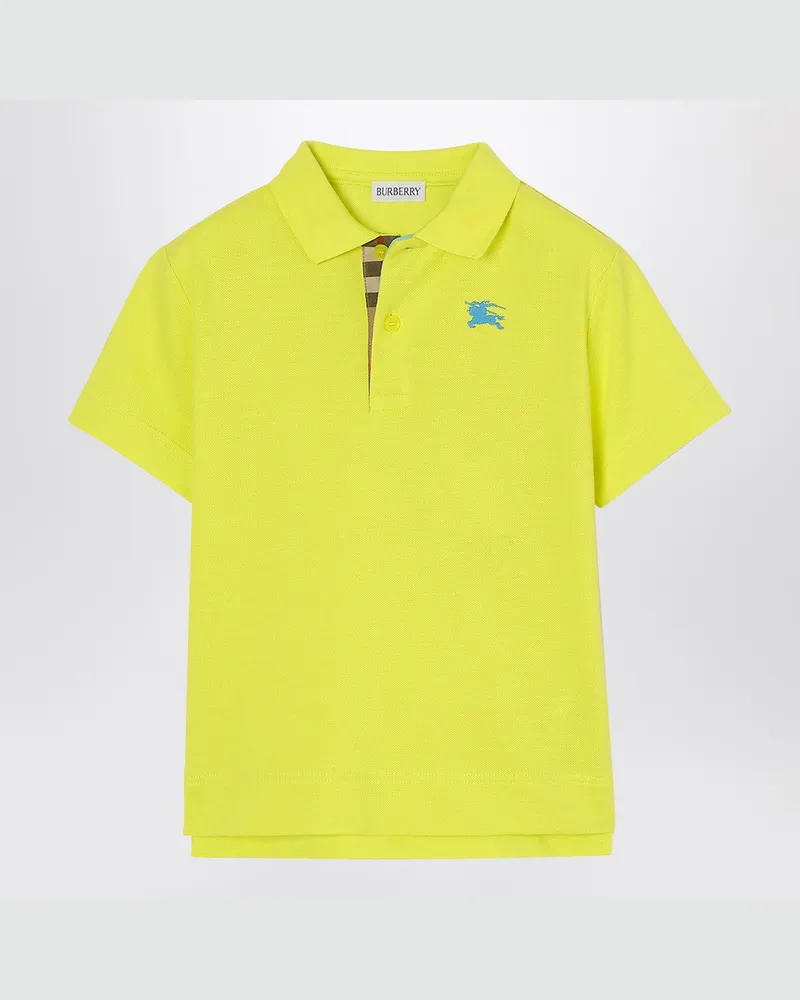 Burberry Limettengelbes Poloshirt mit EKD 