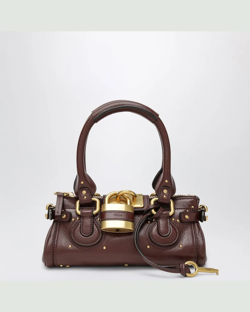 Chloé Kleine Paddington-Tasche aus braunem Leder Brown