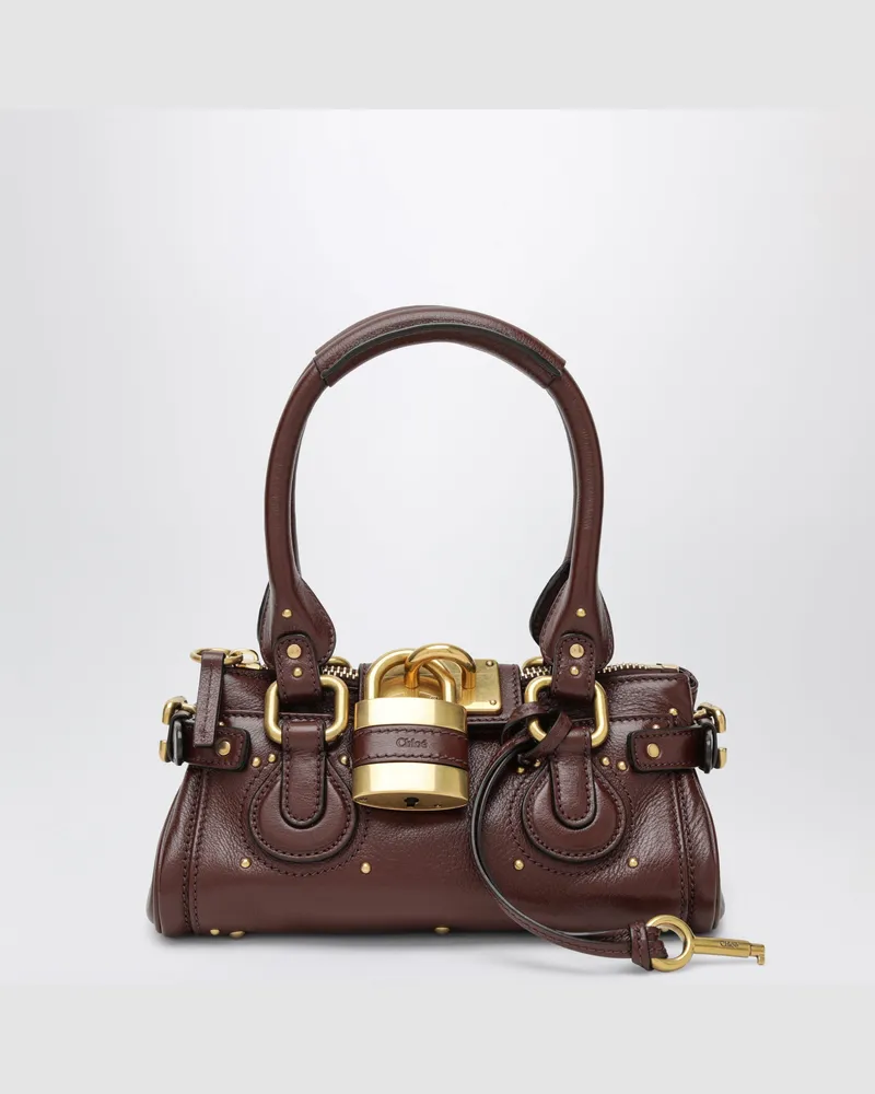 Chloé Kleine Paddington-Tasche aus braunem Leder Brown