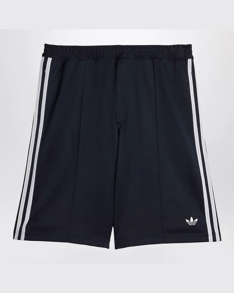 adidas Oversize-Bermudashorts in Marineblau aus Stretch-Twill Blau