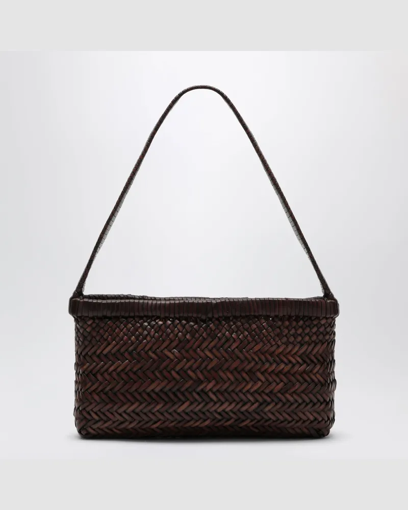 Manebí Dunkelbraune Canyon Tasche aus Leder Brown