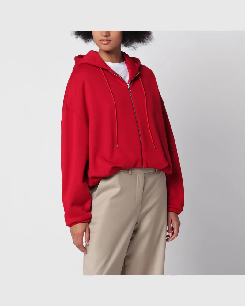 CORDERA Balloon-Kapuzenjacke in Rot aus Baumwolle Red