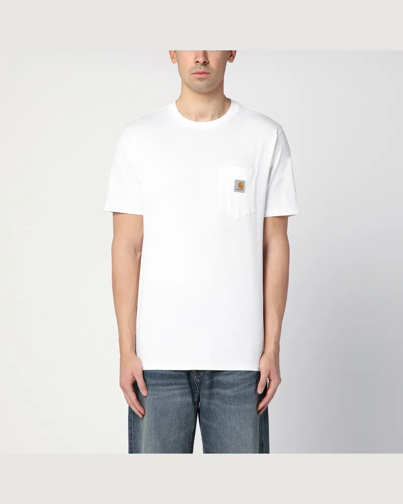 Carhartt WIP Weißes S/S Pocket T-Shirt 