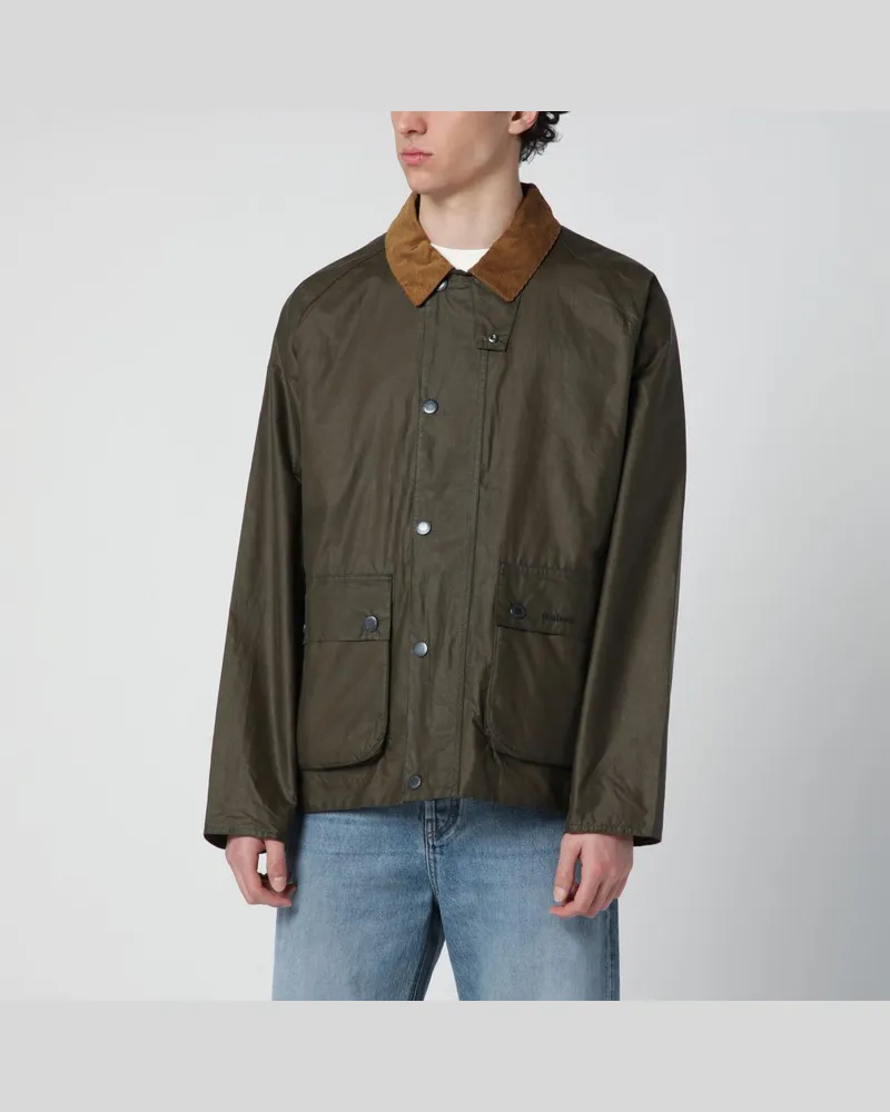 Barbour Wachsjacke Modern Bedale in Olivgrün Grün