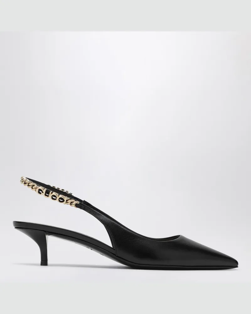 Gucci Schwarzer Dekolleté-Schuh Signorina aus Leder Black
