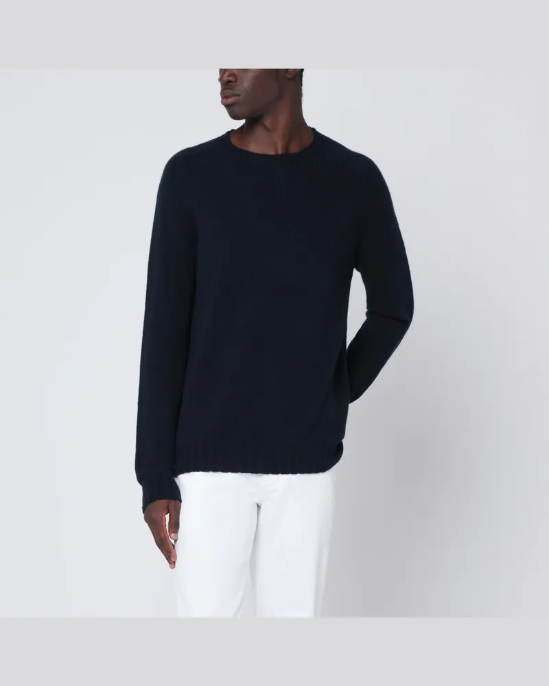 Tagliatore Blauer Kaschmirpullover Blue
