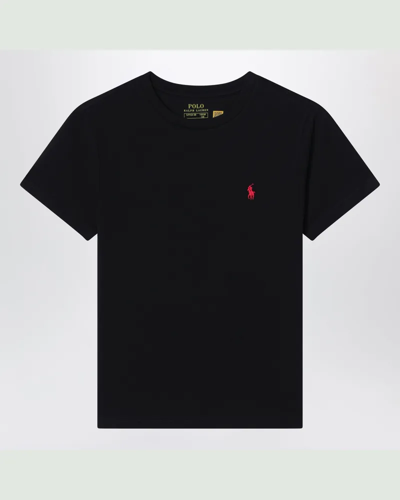 Ralph Lauren Schwarzes T-Shirt aus Baumwolle Black