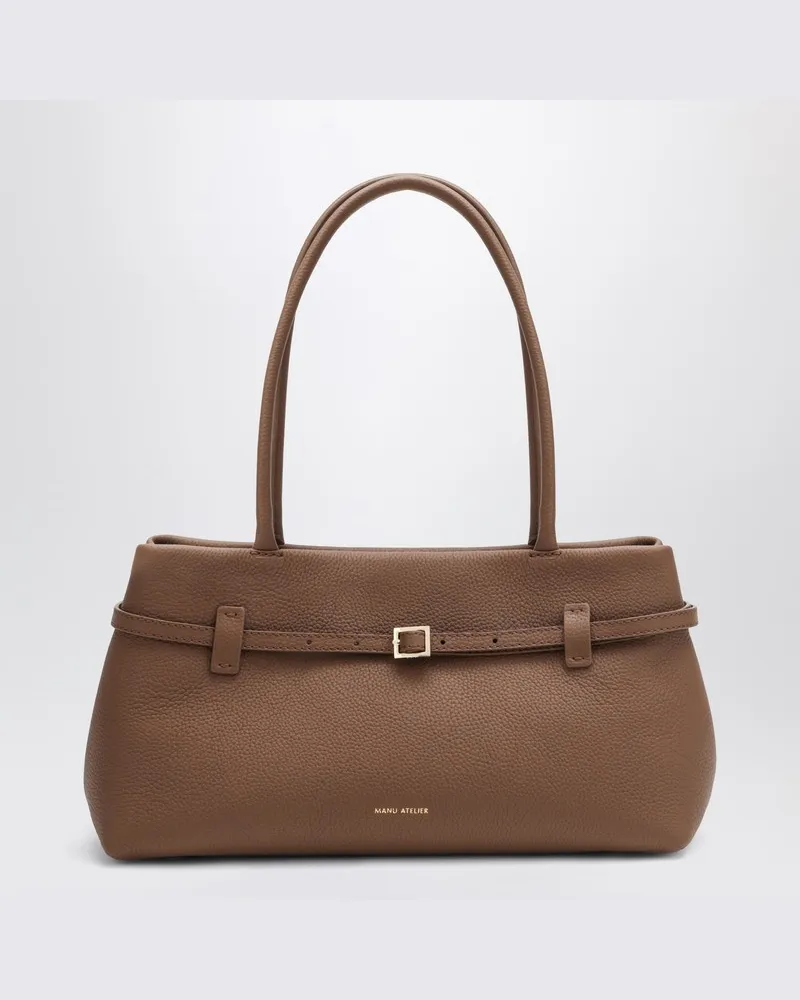 Manu Atelier Le Cambon East West Mocha Mousse Wildledertasche Braun