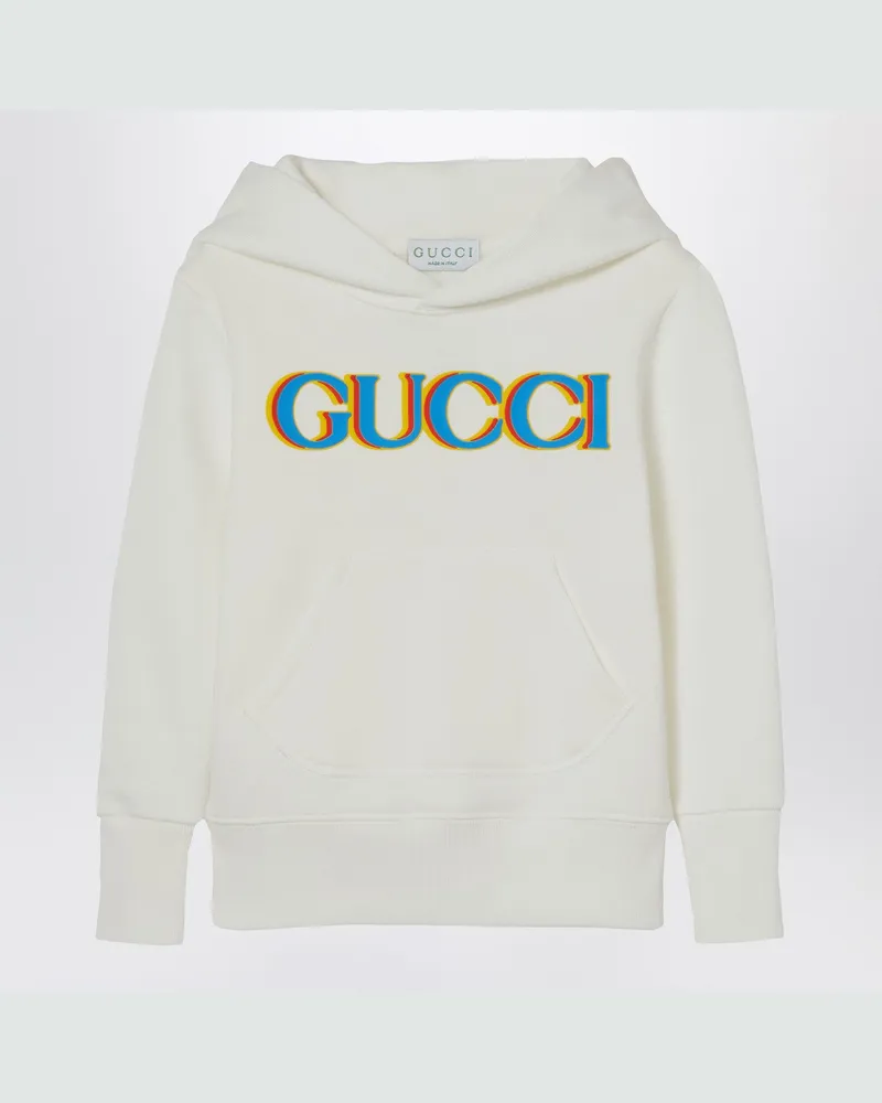 Gucci Weißer Hoodie mit Logo White