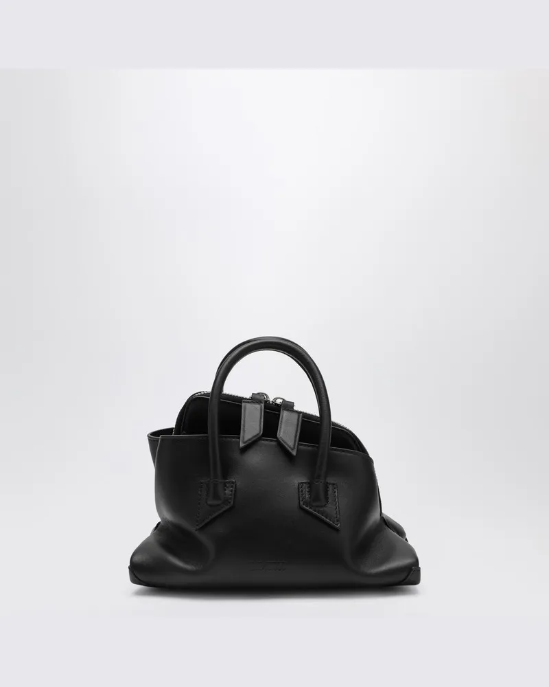 ATTICO Schwarze La Passeggiata Mini Tasche aus Leder Schwarz