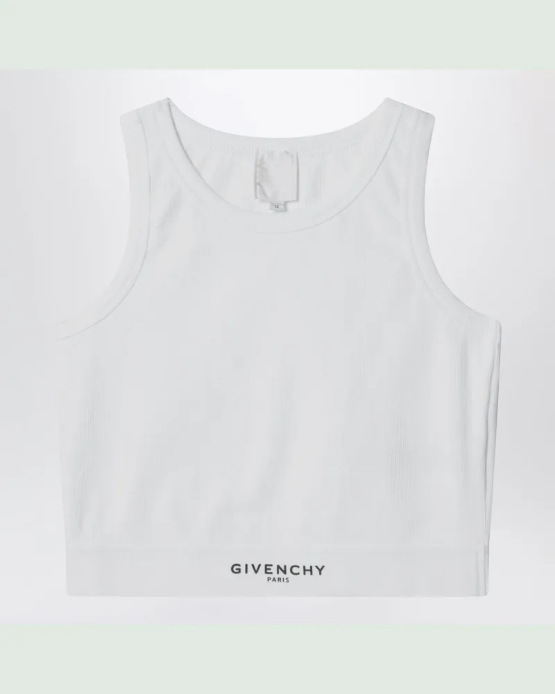 Givenchy Weißes Cropped-Top mit Logo White