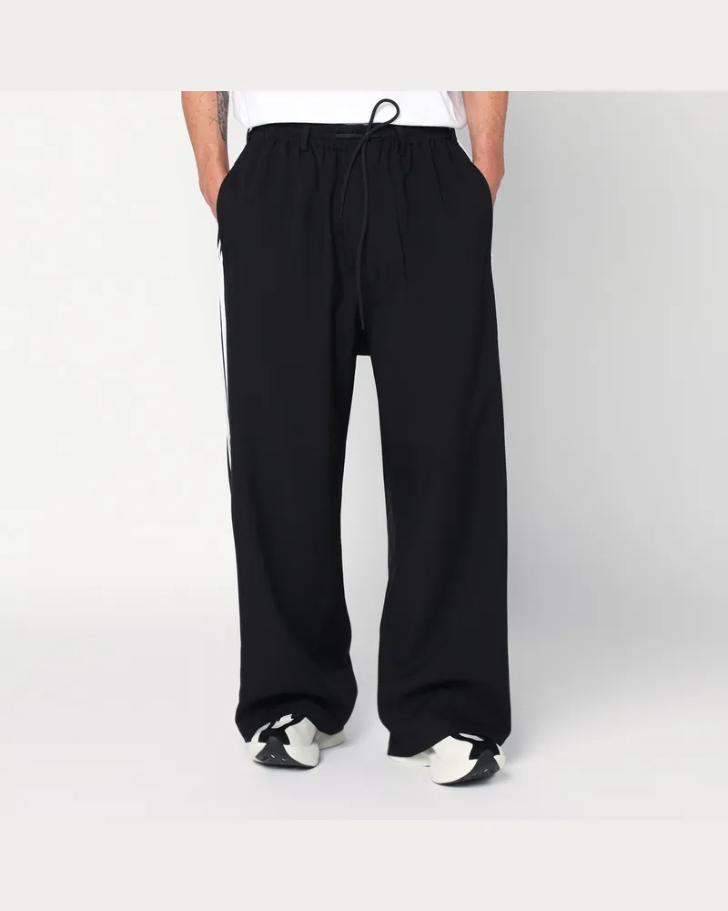 adidas 3-Streifen schwarze Hose 