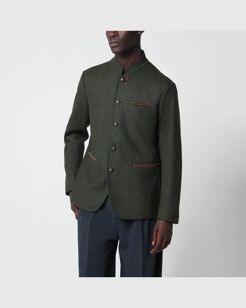 Schneiders Otto grüne Lodenjacke aus Schurwolle Green