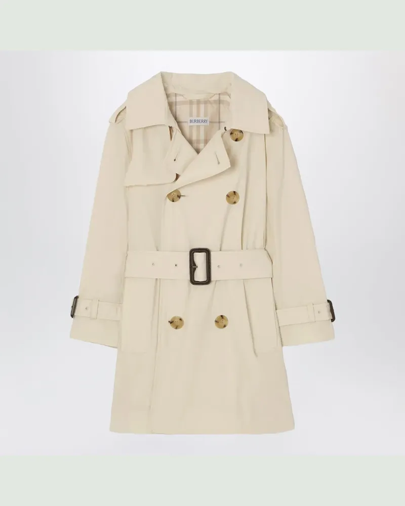 Burberry Trenchcoat aus Stretch-Nylon in Dove Beige Beige