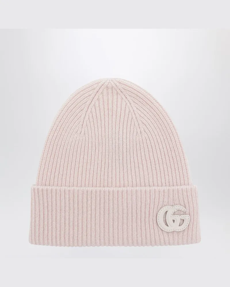 Gucci Hellrosa Beanie aus Kaschmir Braun