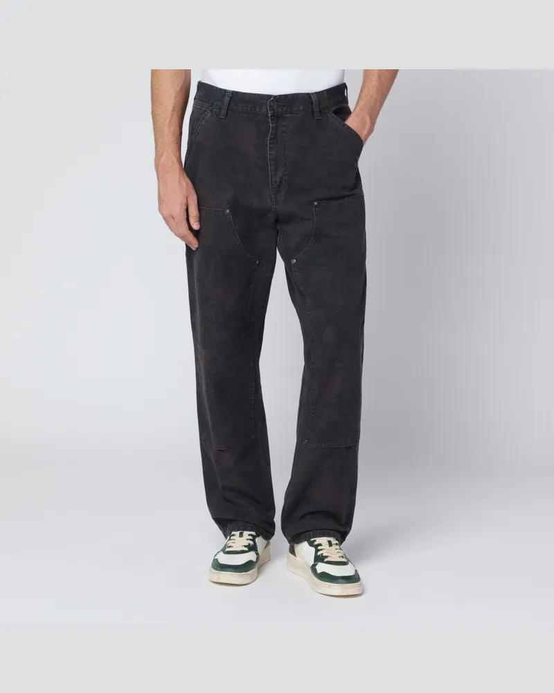 Carhartt WIP Camo Combi Green/Graphite Double Knee Hose Grün