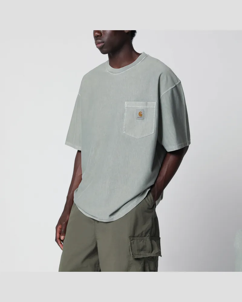 Carhartt WIP T-Shirt Loose Pocket aus grauem Baumwolljersey Grey