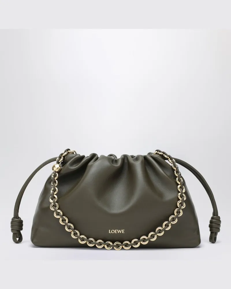 Loewe Mittelgroße Flamenco Purse Tasche Dunkelkhaki Grün