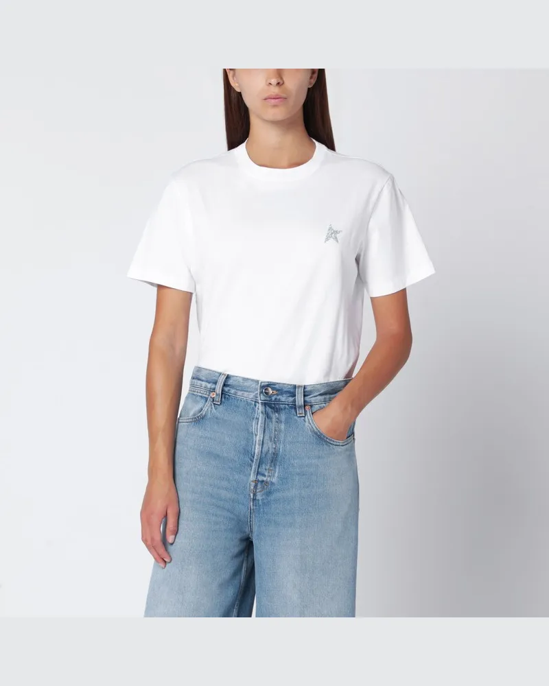 Golden Goose T-shirt crew-neck short sleeve Weiß