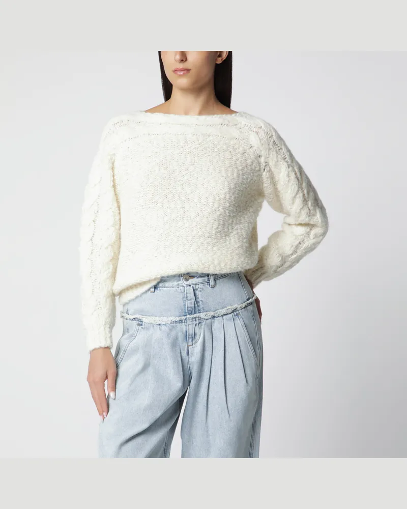 Isabel Marant Pullover in Ecru aus Wollmischung White
