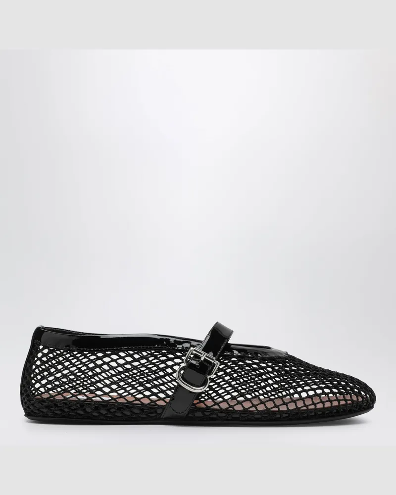 Alaïa Schwarzer Ballerina aus Mesh Black