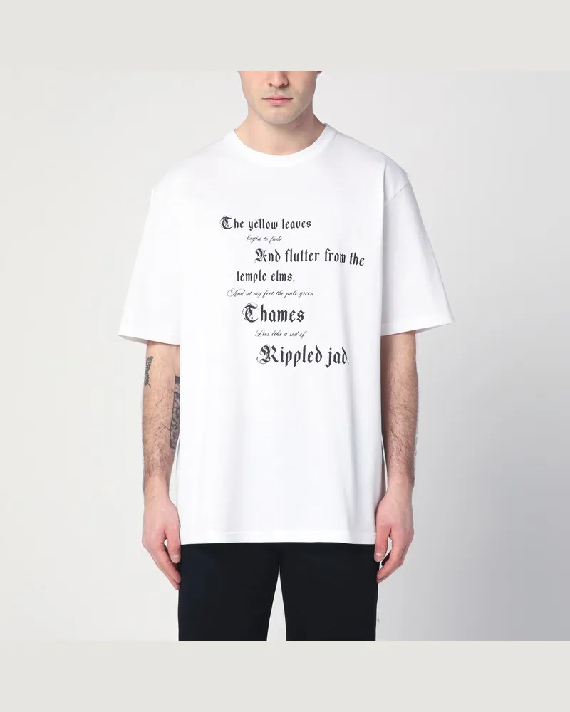 Alexander McQueen Weißes Baumwoll-T-Shirt Weiß