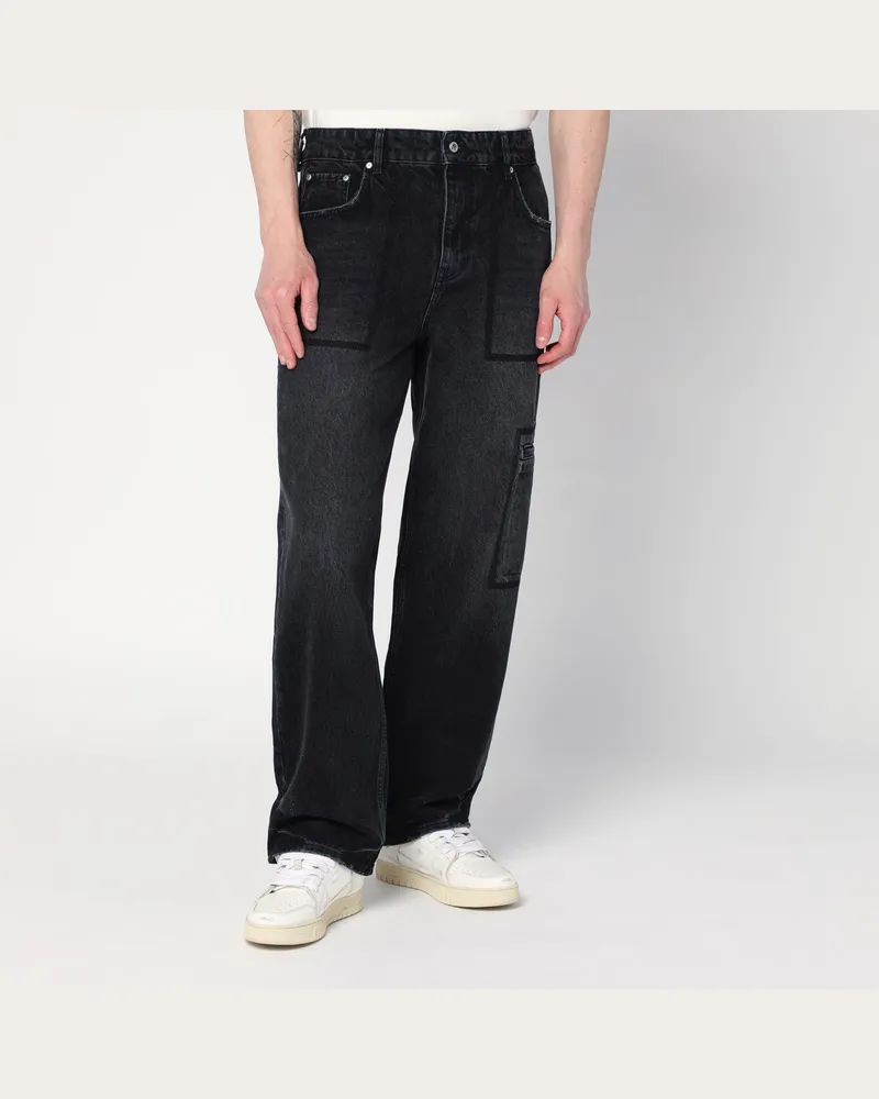 REPRESENT Verwaschene schwarze Jeans 