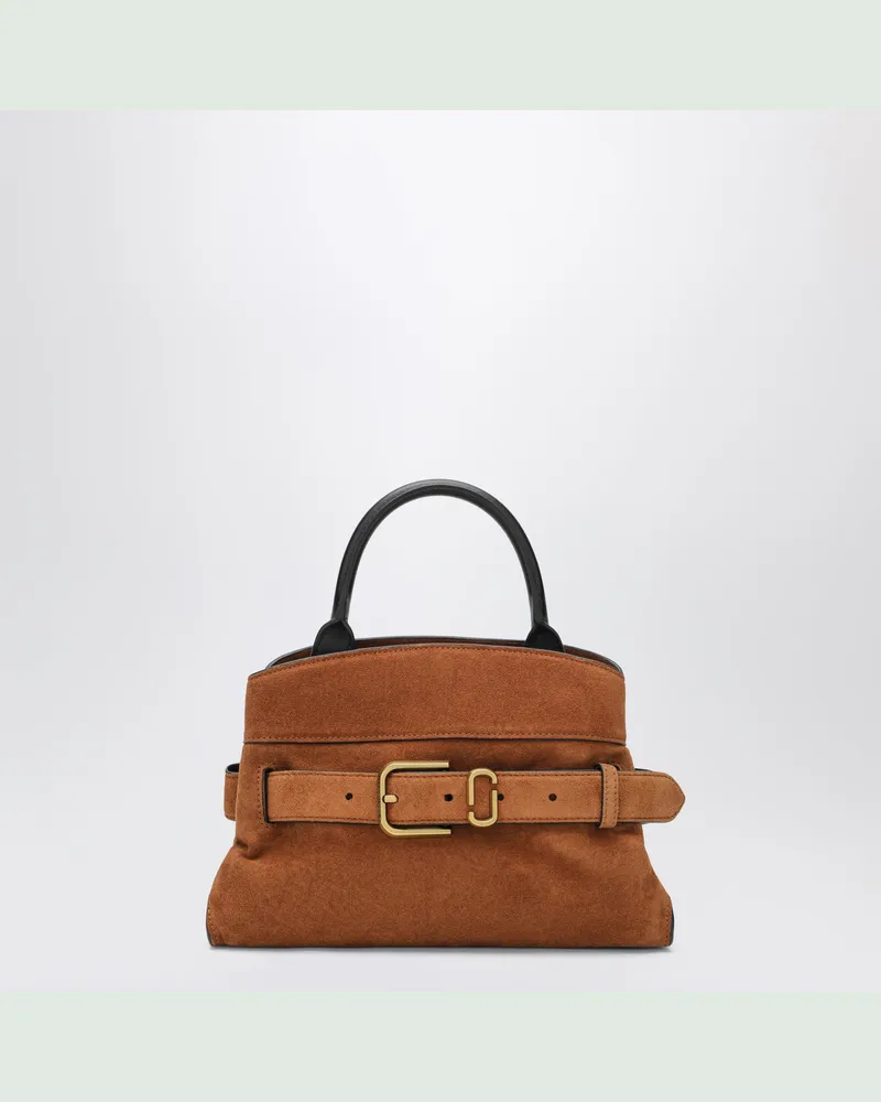 Marc Jacobs Dakota Kleine Umhängetasche aus kupferfarbenem Wildleder Brown