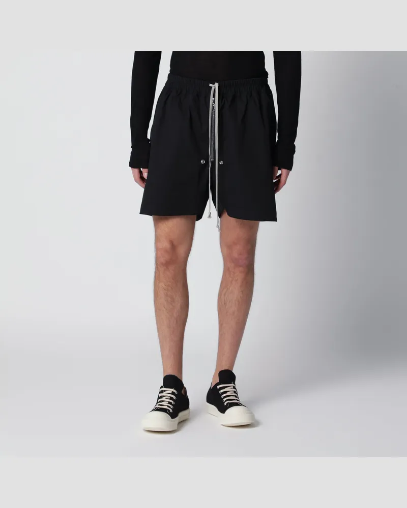 Rick Owens Schwarze Bela Boxershorts Aus Baumwollpopeline Black