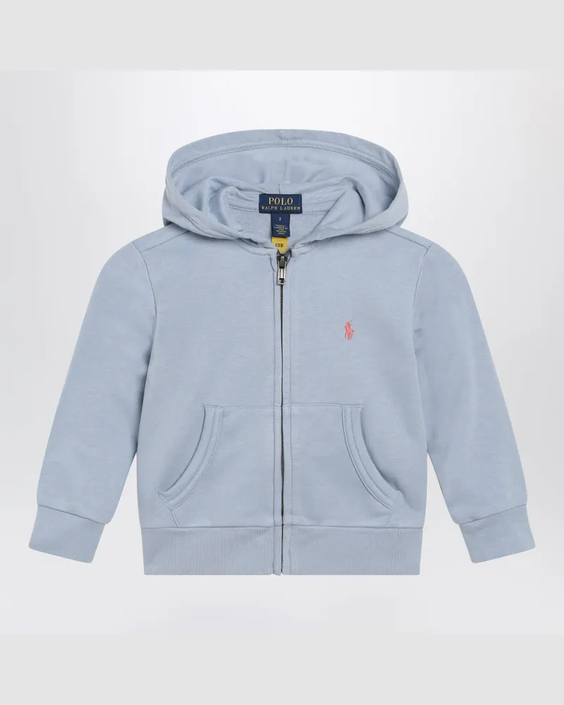 Ralph Lauren Hellblauer Hoodie mit Reißverschluss Light