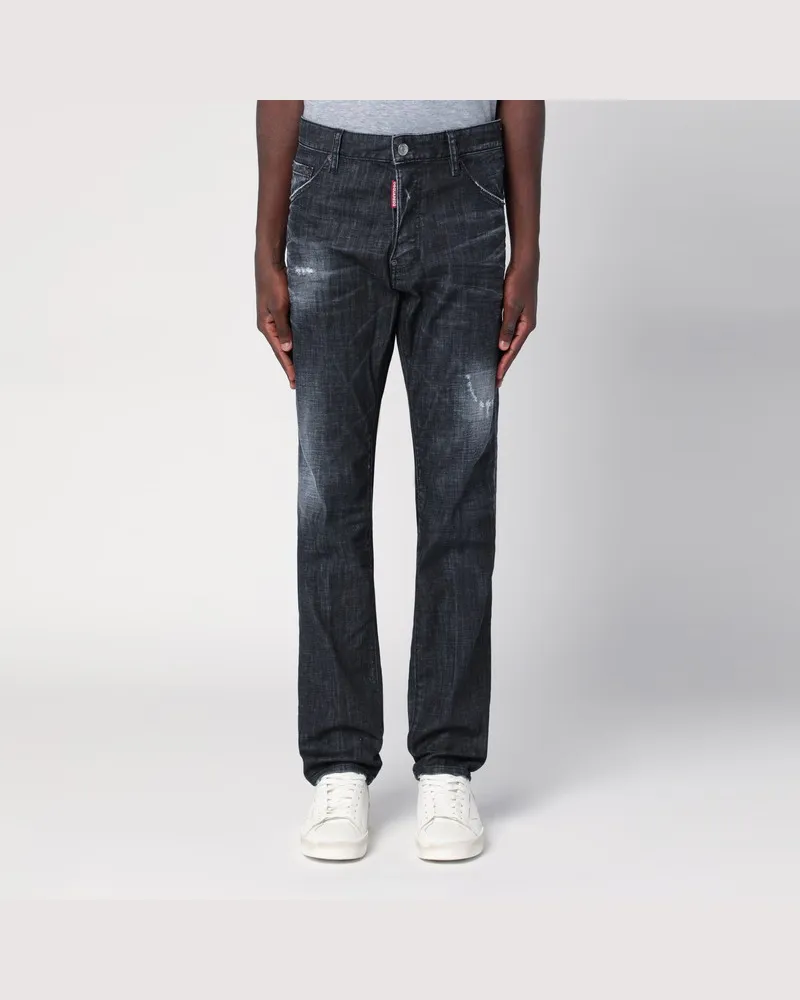 Dsquared2 Schwarze Jeans Easy Wash Cool Guy mit schmaler Form