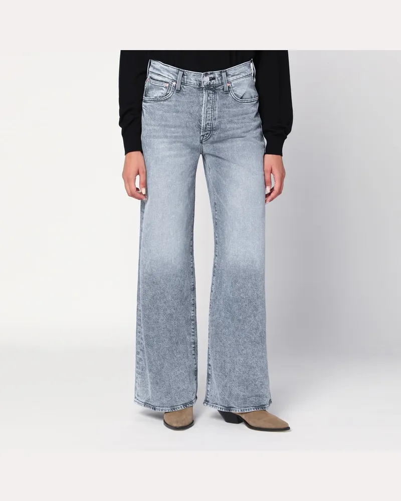 Mother Palazzo Jeans The Ditcher Roller Sneak Grau