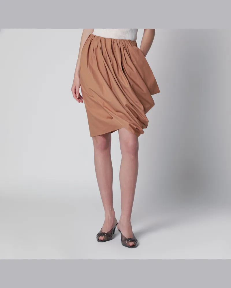 Chloé Wickelrock aus Baumwolle Reef Shell Brown
