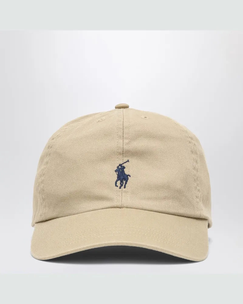 Ralph Lauren Baseballkappe aus beigem Baumwollstoff Beige