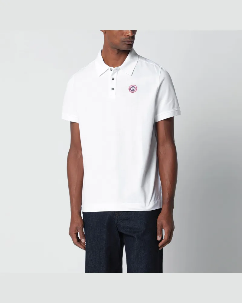 Canada Goose T-Shirt in Puderfarbe aus Baumwolle White