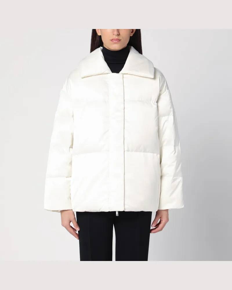 Calvin Klein Weiße gefütterte Jacke Weiß