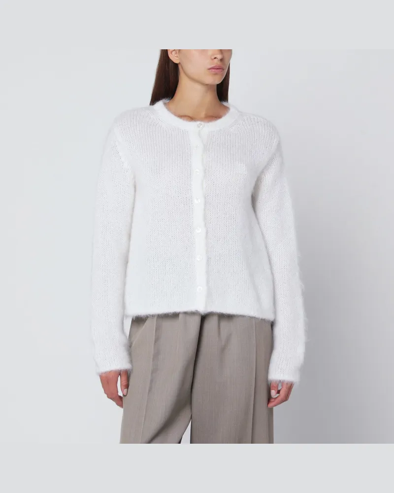 Loewe Weißer Cardigan aus Mohair-Mischung 